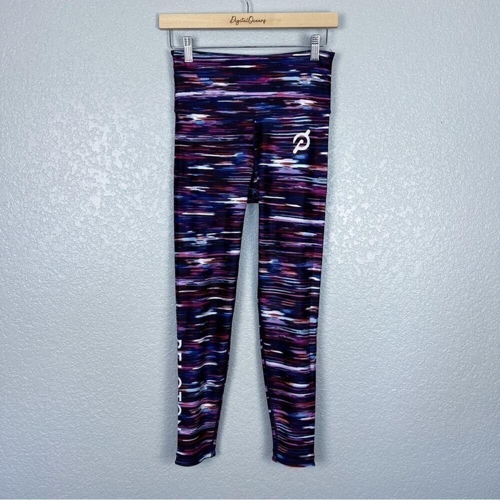 Peloton Reversible NWT Melody High-Waist Leggings S Tie-Dye Stripe 7/8 Tights - Picture 2 of 14